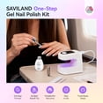 thumbnail image 7 of SAVILAND Glassy Cat Eye 5-In-1 One-Step Gel Nail Polish Kit, Quick Easy, Jelly Silver, 15ml/0.51 fl.oz, 7 of 7