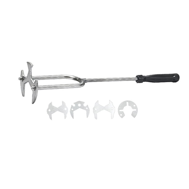 Llave de baño multitamaño, juego de llaves para fregadero todo en uno con rotación de 360 grados, herramienta de plomería duradera para espacios reducidos, herramienta de ferretería para baño.