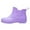 Purple-c, variant on 2025 Women Short Rain Boots Couch Rain Boots for Womens Ankle Rainboot Hunting Boot on Garden Boot Rubber Sociology Weather Boots Shoes
