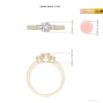 thumbnail image 5 of ANGARA Natural Classic Three Stone Diamond Engagement Ring in 14K Yellow Gold for Women (Size-5mm| Color-H| Clarity-SI2) | April Birthstone, Anniversary, Jewelry Gift for Women | Natural Diamond Ring, 5 of 10
