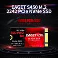 thumbnail image 2 of EAGET S450 SSD M.2 PCIe NVMe Solid State Drive High Speed Transmission Compact Slient Shockproof SSD for PC Laptop 128GB, 2 of 8