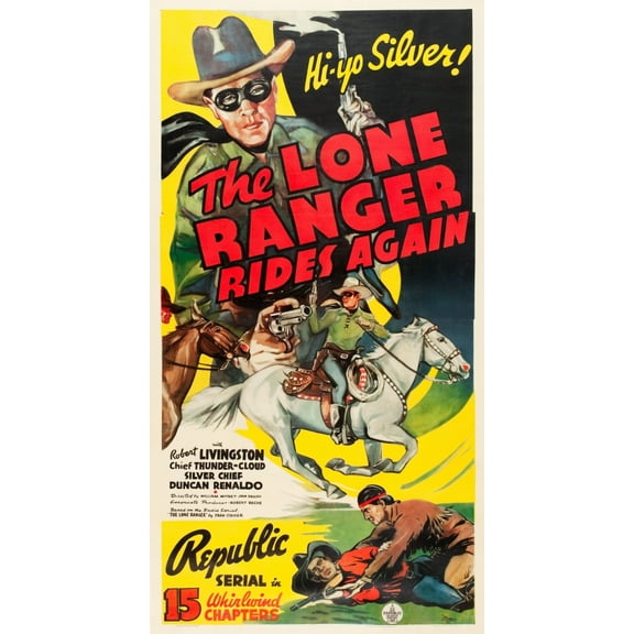 The Lone Ranger Rides Again Robert Livingston 1939 Movie Poster Masterprint (11 x 17)