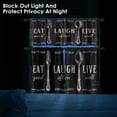 thumbnail image 7 of Black White Kitchen Window Curtains Valance and Tier Set 36 Inch Farmhouse Eat Good Laugh Often Live Well Rod Pocket Short Tier Curtain, Abstract Small Drapes for Kitchen Decor, 7 of 7