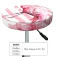 thumbnail image 4 of Daiia Flamingo Stool Covers Round,Round Bar Stool Covers Waterproof Bar Chair Covers Washable Stool Cushion Slipcover for 12-14 Inch Chair-14 inch, 4 of 7