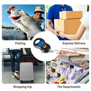 Portable Fishing Scale, EEEkit 110lb Digital Hanging Hook Scale with Backlit LCD Display for Luggage
