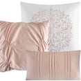 thumbnail image 3 of Lanco Annabelle Pin Tuck 7 Piece Comforter Set Rosey Blush, Bed Size California King, 3 of 3