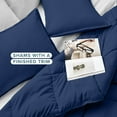 thumbnail image 5 of Bare Home Down Alternative Comforter Set - 3-Pieces - All Seasons - Queen, Dark Blue, 5 of 8