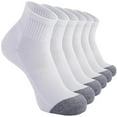 thumbnail image 3 of LIBRCLO Athletic Ankle Socks for Men Cushioned Quarter Sock Sport Running Half Crew Sock 5 Pairs, 3 of 4