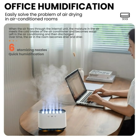 

CHNGXDZ Dynamic New RGB Led Light Desktop Air Humidifier - 900ML Capacity with Mist Maker Music Feature and Diffuser Machine for a Relaxing Atmosphere