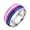 Genderfluid, variant on Men 6mm Stainless Steel Enamel Rainbow LGBT Pride Ring for Lesbian & Gay LGBTQ Pride Wedding Engagement Band Lesbian Size 9