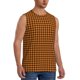 thumbnail image 2 of Balery Black And Orange Houndstooth Camisetas sin mangas para hombre, absorbe la humedad y protege contra el mal olor.-Large, 2 of 7