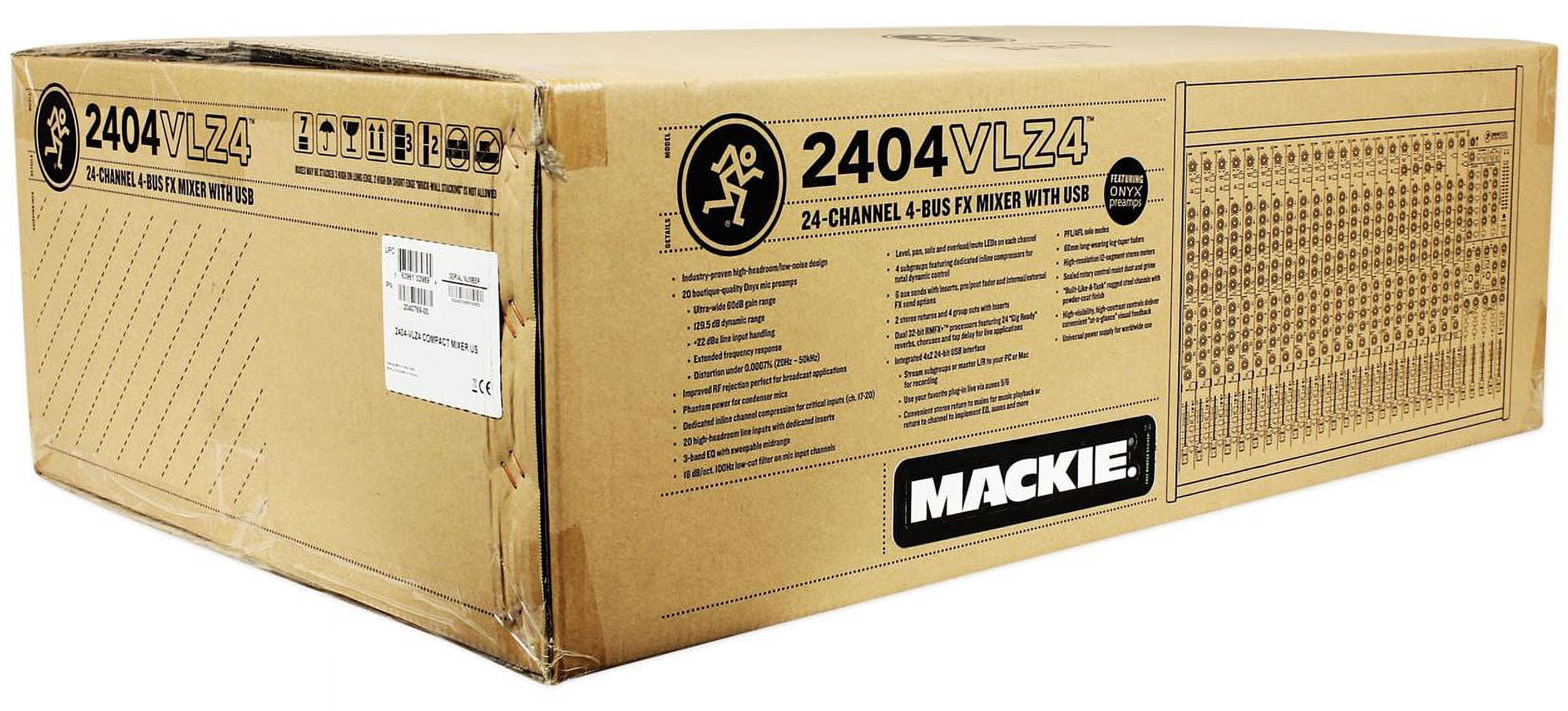 Mackie 2404VLZ4 24-channel 4-Bus FX Mixer w/ USB 2404-VLZ4