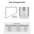 thumbnail image 6 of Grey Ombre Swag Valances for Windows, Gray White Gradient Modern Abstract Art Rod Pocket Sheer Valances for Small Windows, Swag Toppers Light Filtering for Kitchen Living Room 2 Panels 36''x36'', 6 of 6