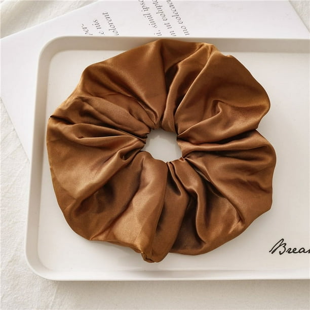 Anillo para el cabello de ala ancha grande con forma de intestino grueso, accesorio para el cabello de cuerda elástica alta para niñas de moda europea y americana