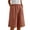 Pink, variant on Staki Womens Shorts Casual Cotton Linen Shorts Elastic Drawstring Summer Beach Vacation Shorts Pockets(Gray,XL)