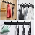 thumbnail image 5 of Attrack de aluminio, ganchos dobles móviles, toallero de montaje en pared resistente, percha de metal para dormitorio, baño, cocina, entrada, pasillo, hotel, 5 of 5