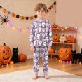thumbnail image 5 of KPVEVIQ 2 Piece Girls Boys Halloween Pajamas Kids Pumpkin Ghost Graphic Long Sleeve Top and Pants Pajamas Pjs Sleepwear Set for Toddler Little Boys,5-6 Y, 5 of 9