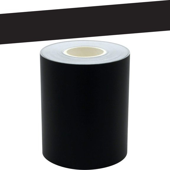 Decorative Straight Rolled Border Trim 50ft, Bulletin Board Wall Desk Window Door Locker Office Trim, Black