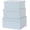 Deco Sky, variant on Set of 3 Decorative Boxes with Lids, Square 11" x 11" Nesting Cardboard Storage for Home Décor in Green and Coral, Keepsake and Memory Boxes for Organizing, Retro Mint