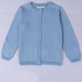 thumbnail image 5 of zuwimk Girls Cardigan Sweaters Ruffle School Uniform Sweater Crew Neck Button Down Coat for Girls(4-5 Years,Sky Blue), 5 of 5