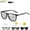 black black frame photochromic lens, variant on VEITHDIA HD Polarized Photochromic Sunglasses Men Retro UV400 Driving Glasses