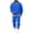 #G04-Dark Blue, variant on Mens Quarter Zip Sweatsuit 2 Piece Set Half Zip Stand Collar Sweatshirt & Tapered Jogger Pants Suit