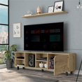 thumbnail image 4 of FM FURNITURE Native Engineered Wood TV Stand For Living Room in Light Oak, 4 of 8