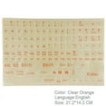English Full 120 Keys Matte Standard Waterproof Keyboard Stickers