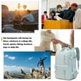 thumbnail image 3 of 17" Travel Laptop Backpack Carry-on Overnight Weekender Daypack for Women Men College - Green, 3 of 3