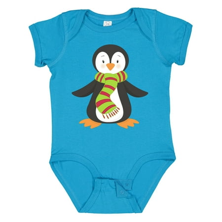 

Inktastic Cute Penguin Little Penguin Penguin with Scarf Gift Baby Boy or Baby Girl Bodysuit