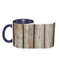 thumbnail image 4 of Old Wooden Board Vintage Coffee Mug Fun Custom Ceramic Mugs 11oz Navy Blue, 4 of 5