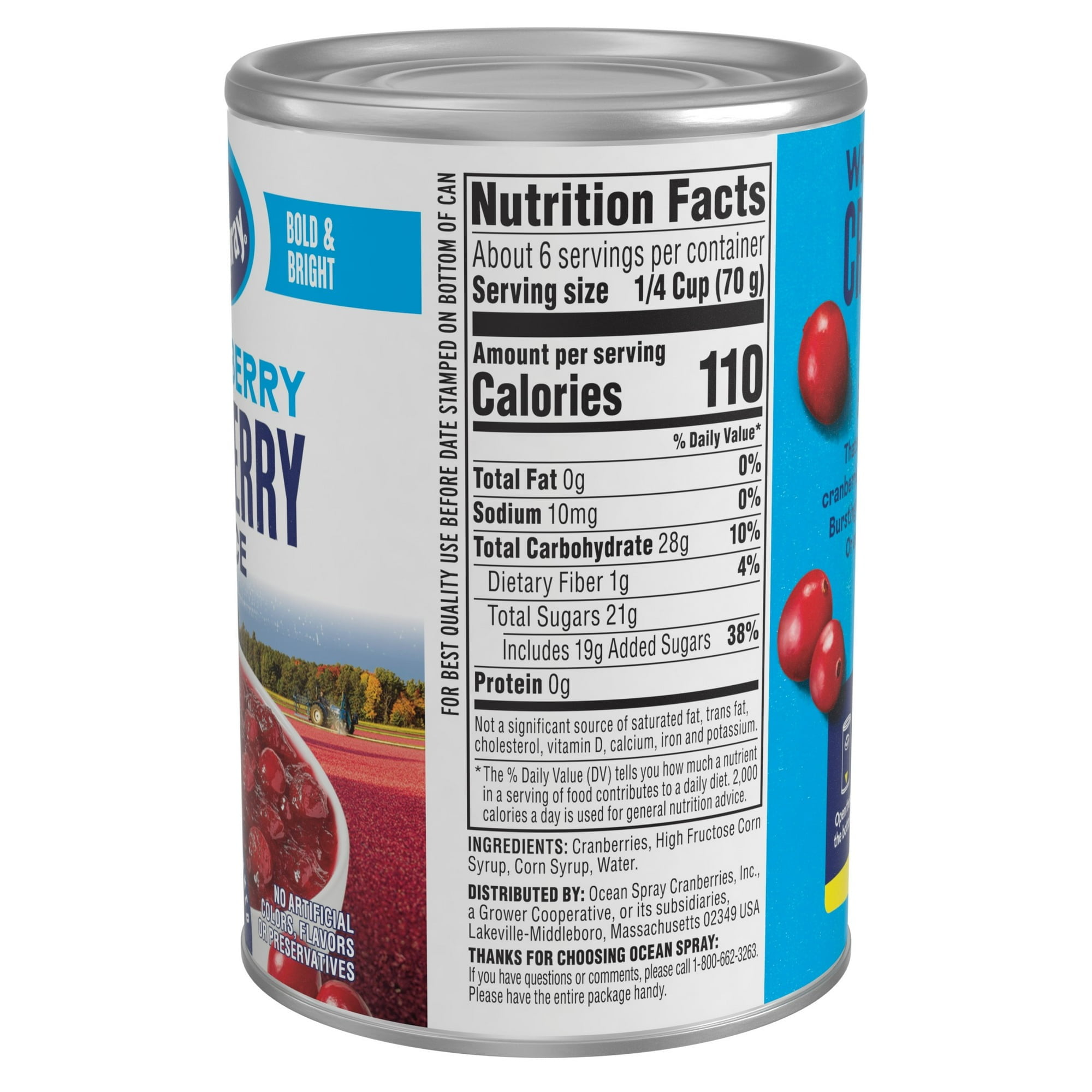(3 pack)Ocean Spray® Whole Cranberry Sauce, Canned Side Dish, 14 oz Can