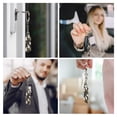thumbnail image 7 of Goofa Lilies Flowers Printed Rectangular Metal Keychain Bag Charm Floral Charm for Purse Keys Metal Keyring Gift for Women Accessories, 7 of 7
