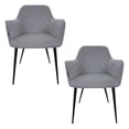 thumbnail image 1 of SET DE 2 SILLAS VELVET MODERNAS PARA COMEDOR MARCA GRAVITA, 1 of 6