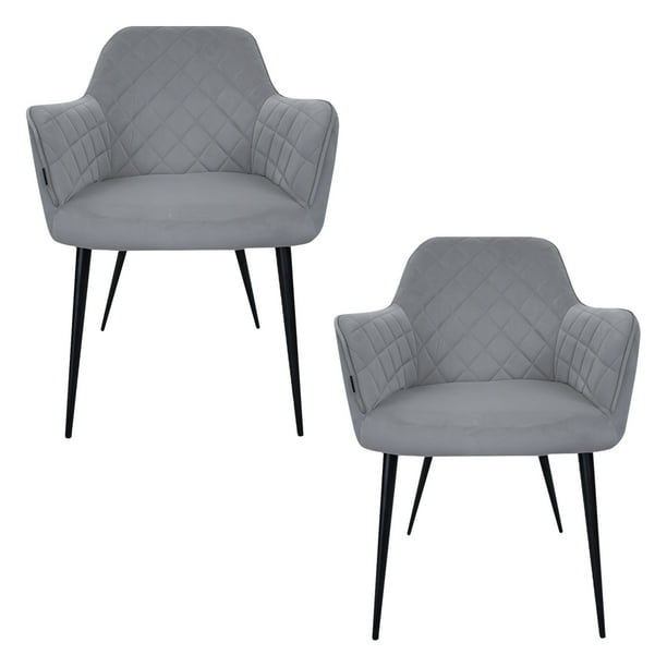 SET DE 2 SILLAS VELVET MODERNAS PARA COMEDOR MARCA GRAVITA