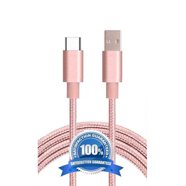 Cable de datos de carga rápida Un-Tech USB-C Baby Pink