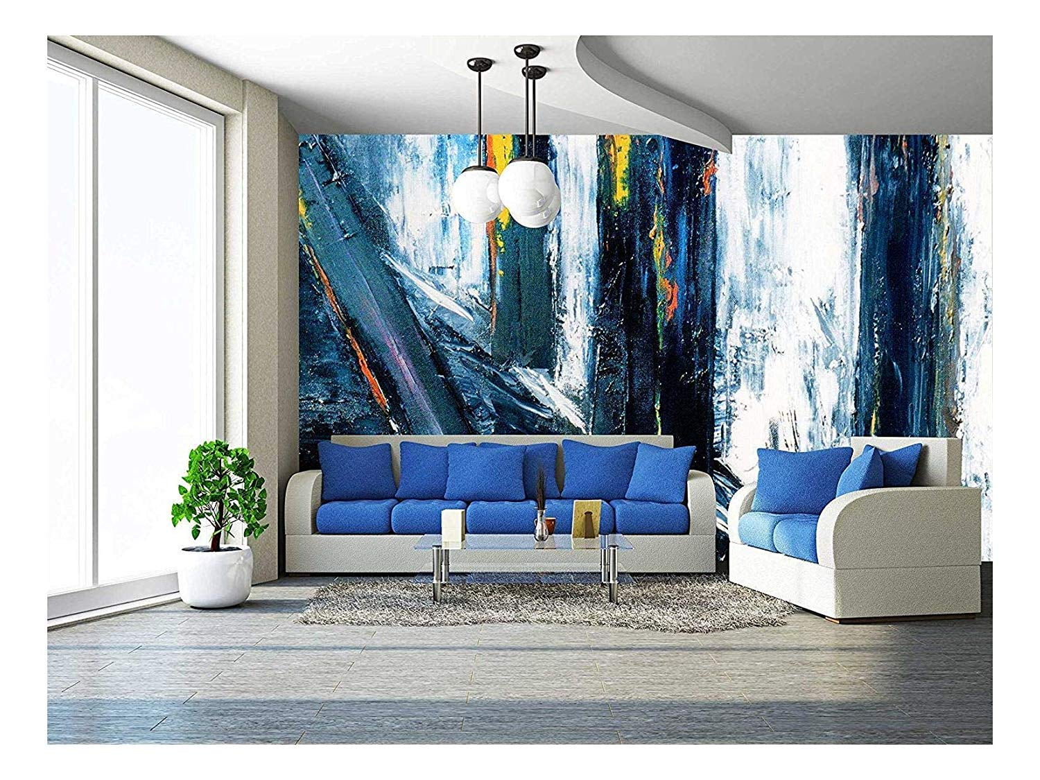 Wall26 Very Large Scale Original Abstract Painting on Canvas