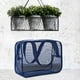 thumbnail image 5 of Bolsa de aseo de malla portátil, bolsa de gimnasio, artículos esenciales de ducha transparentes, bolsa de baño, bolsa de afeitado para artículos de Azul, 5 of 8