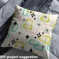 thumbnail image 2 of Homewish Cartoon Stars Print 01, Chic Square Abstract Room Decor Fabric by the Yard, Retro Rectangle Sewing Fabric, Breathable Home Decor, 2 of 6