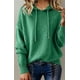 thumbnail image 4 of Suéteres de mezcla de Cachemira for mujer, sudaderas con capucha de lana suave con cuello redondo, jersey de punto acogedor con cordón for Otoño e Invierno 2026, 4 of 5