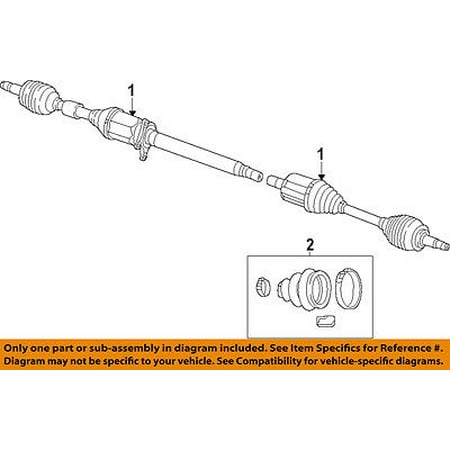 Chrysler Oem 2015 200 Front Drive Cv Shaft Axle Assy