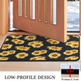 thumbnail image 3 of Black Yellow Sunflower Pattern Door Rugs,Washable Non Slip Door Mats Indoor,Decorative Door Mats,Entry Mat Indoor for Entrance,Bedroom,Kitchen,Bathroom,30"x17", 3 of 6