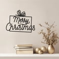 thumbnail image 2 of LaModaHome Merry Christmas Metal Wall Art for Holiday Season, Entryway - Festive Home Accent, Customizable Elegant Script Design, Housewarming GiftHome Decoration Gift -7.9"x10.2"/20x26cm, 2 of 5