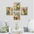 thumbnail image 3 of PixonSign Farmhouse/Country Adhesive Canvas Posters, Canvas Wall Art Vibrant Impressionist Flowers Prints, Set of 4 Colorful Floral Pastel Paintings, Multicolor Wall Décor - 8"x10", 3 of 5