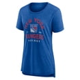 thumbnail image 2 of Women's Blue New York Rangers Vintage Arch Tri-Blend T-Shirt, 2 of 3