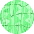 thumbnail image 1 of Ahgly Company Indoor Round Abstract Green Contemporary Area Rugs, 7' Round, 1 of 1