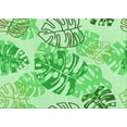 thumbnail image 1 of Ahgly Company Machine Washable Indoor Rectangle Transitional Jade Green Area Rugs, 7' x 10', 1 of 7