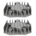 thumbnail image 1 of 2Pcs 48mm x 72mm Aluminum Air Compressor Cylinder Head Cooling Cover, 1 of 5