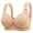 Beige, variant on Women's Plus Size No Wire Bra Middle Age Elderly Thin Comfort Women Bras Push Up Bras Seamless Bras Full Coverage Bra, Size 36