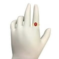 thumbnail image 4 of AoneJewelry 1.25 Carat Created Ruby Oval Shape Ring In 10K Solid Rose, White & Yellow Gold, 4 of 5